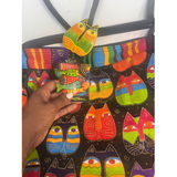 Vintage Cat Head Travel Tote