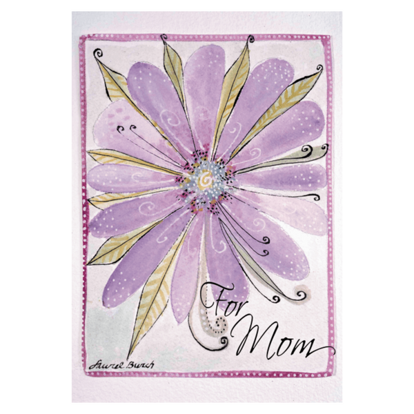 "For Mom" Mother's Day Card - Single
