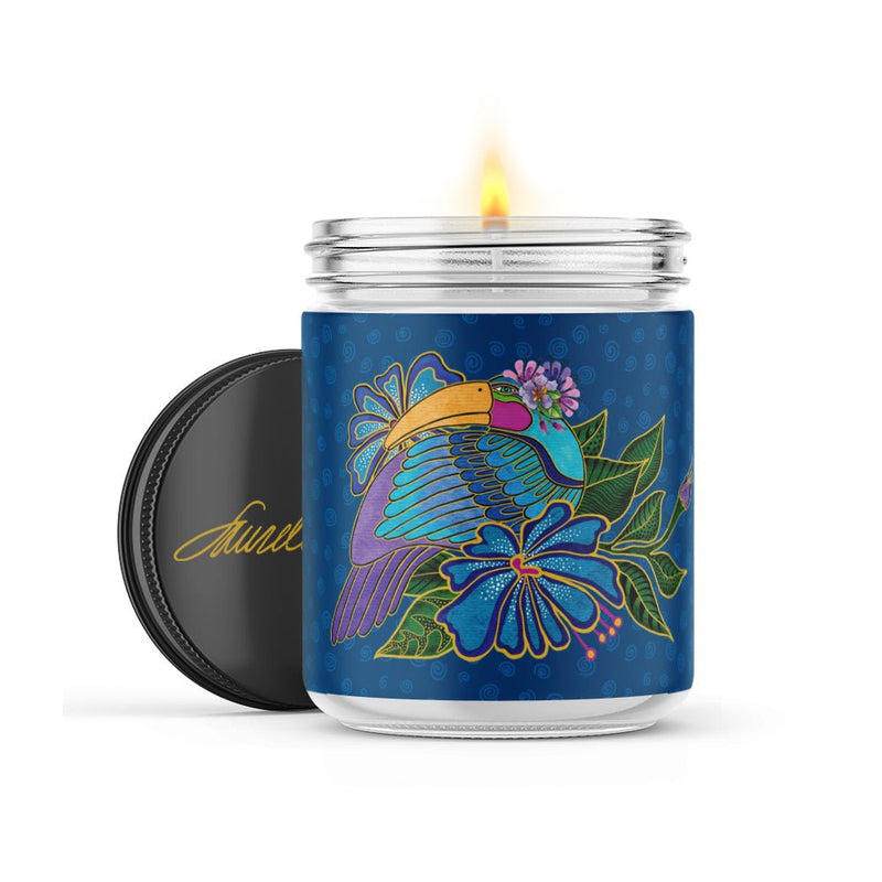 Aarin's Toucan Scented Soy Candle - 16 - oz. Jar - Laurel Burch Studios