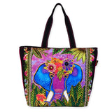 Alijah Elephant Large Tote - Laurel Burch Studios