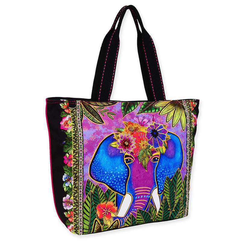 Alijah Elephant Large Tote - Laurel Burch Studios