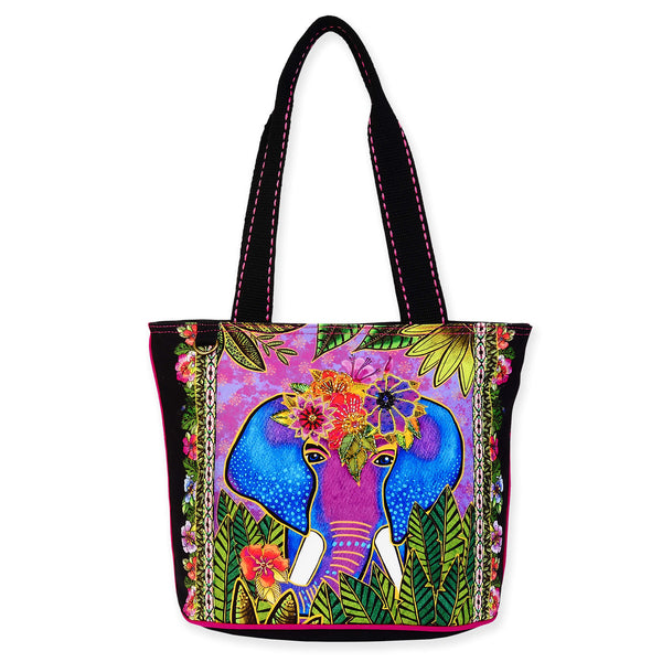 Alijah Elephant Medium Tote | Laurel Burch Studios