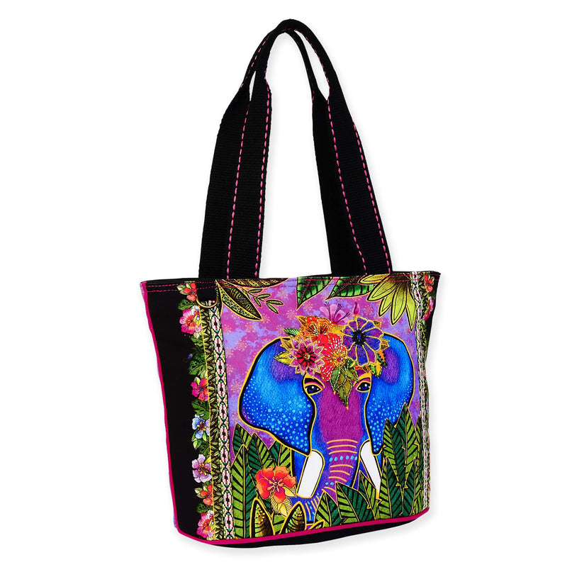 Alijah Elephant Medium Tote - Laurel Burch Studios