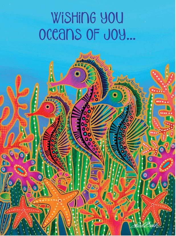 Sealife Birthday Card - Single