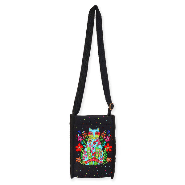 Azara Cat Neoprene Crossbody - Laurel Burch Studios