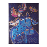 Blue Cats & Butterflies 500 - Piece Puzzle - Laurel Burch Studios