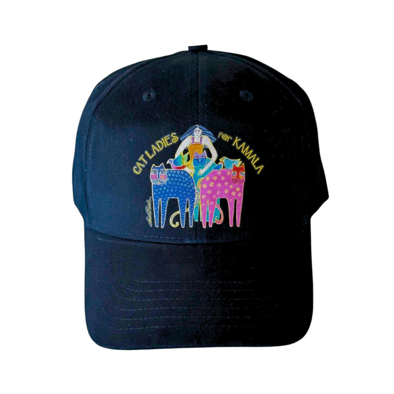 "Cat Ladies for Kamala" Baseball Cap - Laurel Burch Studios