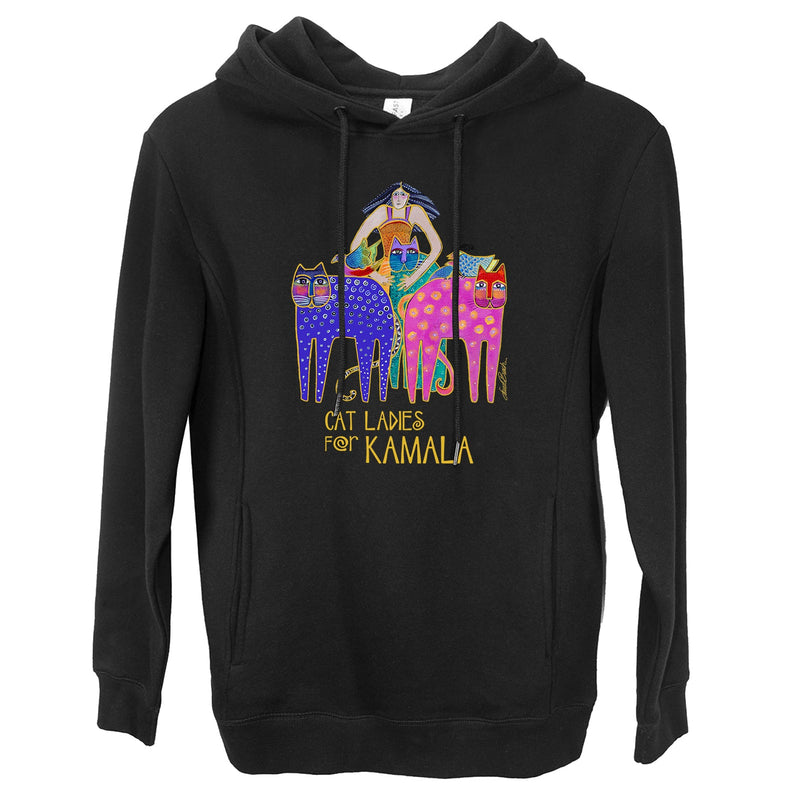 "Cat Ladies for Kamala" Hoodie - Unisex Sizes - Laurel Burch Studios