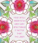 Celestial Florals Mother's Day card - Single - Laurel Burch Studios
