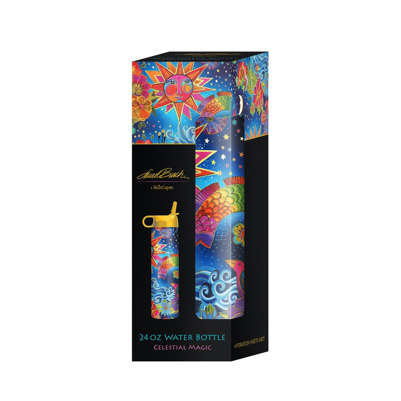 Celestial Magic Insulated Water Bottle - 24 oz. - Laurel Burch Studios