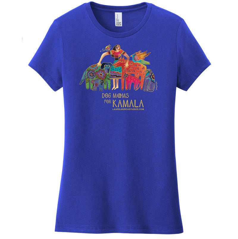 "Dog Moms for Kamala" T-Shirt - Women's Fit - Laurel Burch Studios