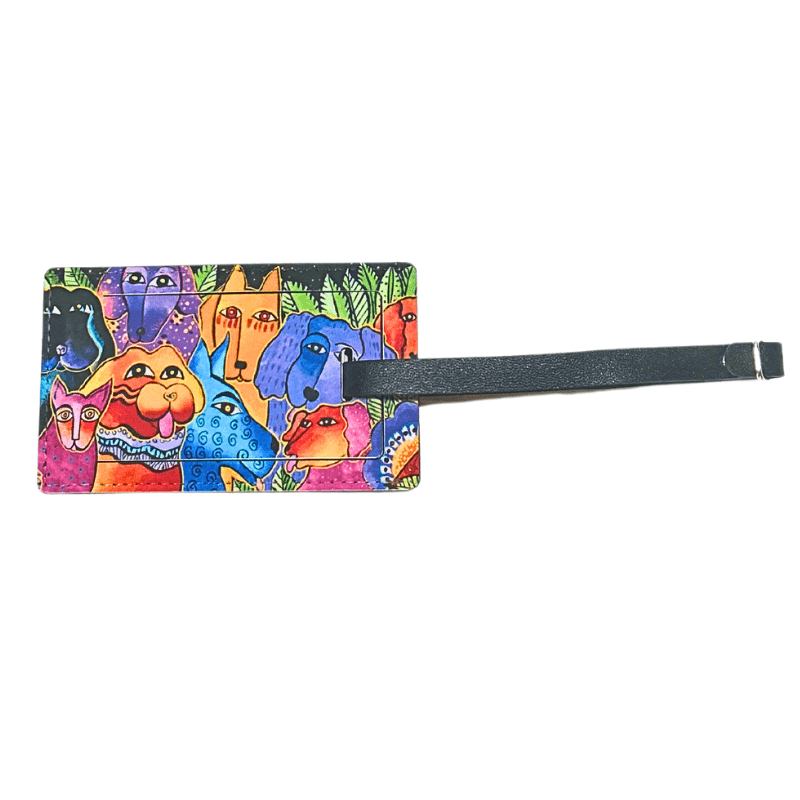 Dogs and Doggies Luggage Tag - Laurel Burch Studios