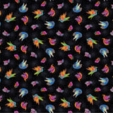 Fantasticats Birds by - the - yard - Multi/Black - Laurel Burch Studios