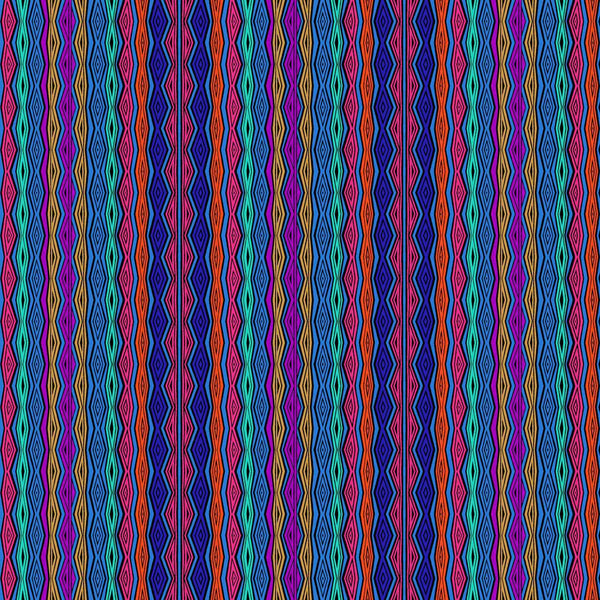 Fantasticats Geo Stripe by - the - yard - Blue - Laurel Burch Studios