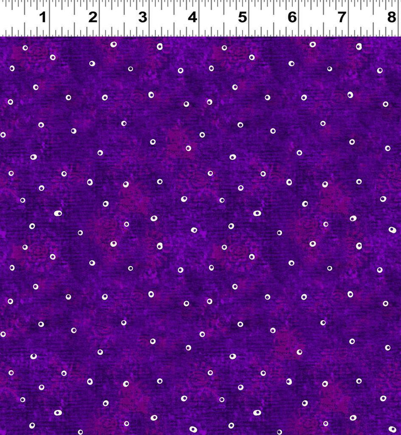 Fantasticats Hollow Dots by - the - yard - Purple - Laurel Burch Studios