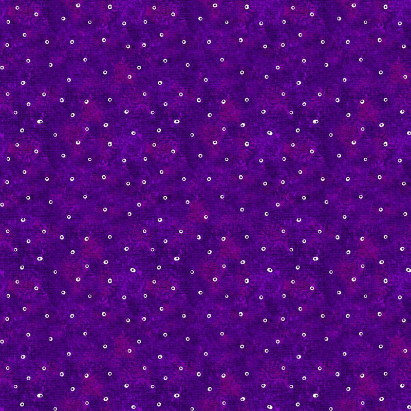 Fantasticats Hollow Dots by - the - yard - Purple - Laurel Burch Studios