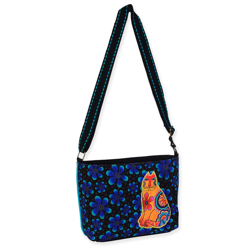 Feline Flower Power Small Crossbody - Laurel Burch Studios