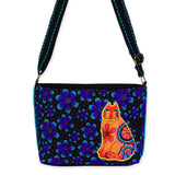 Feline Flower Power Small Crossbody - Laurel Burch Studios