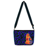 Feline Flower Power Small Crossbody - Laurel Burch Studios