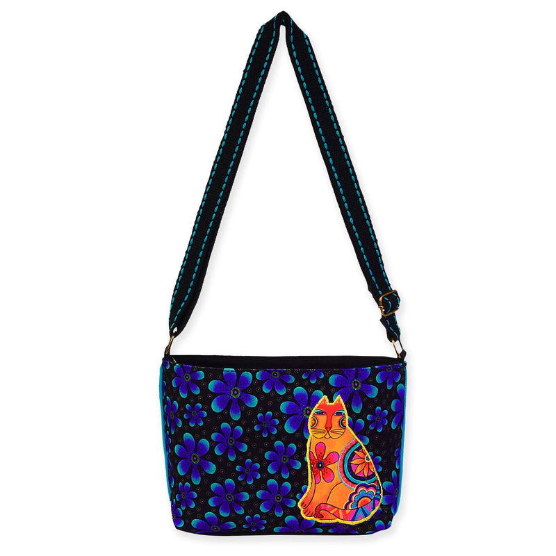 Feline Flower Power Small Crossbody - Laurel Burch Studios