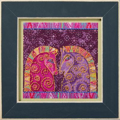 Fuchsia Mares Cross Stitch Kit - Laurel Burch Studios