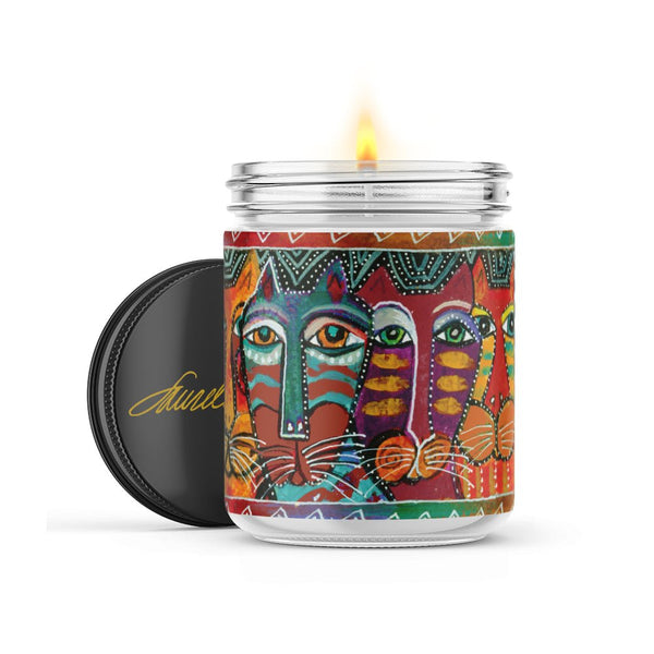 Gatos Fantasticos Scented Soy Candle - 16 - oz. Jar - Laurel Burch Studios