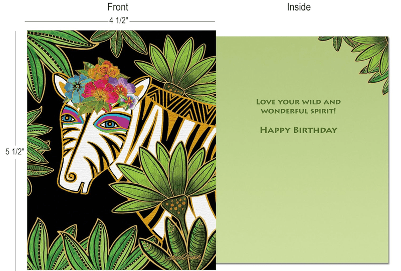 Jungle Spirit Greeting Cards - 12 Pack - Laurel Burch Studios