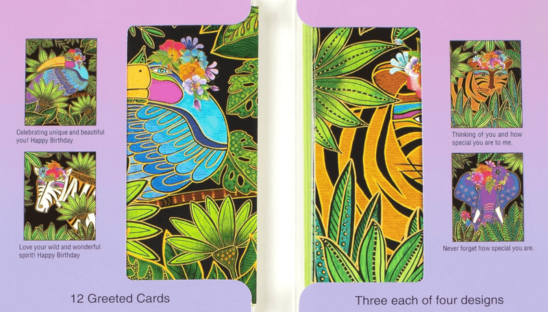 Jungle Spirit Greeting Cards - 12 Pack - Laurel Burch Studios