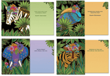 Jungle Spirit Greeting Cards - 12 Pack - Laurel Burch Studios