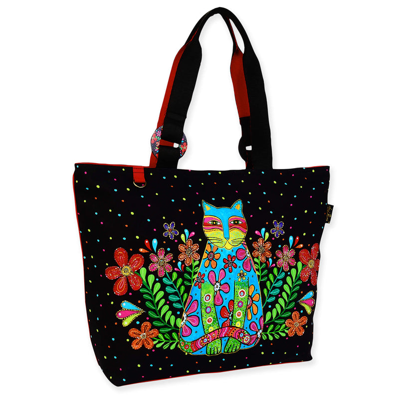 Kaleidoscope Kat Large Tote - Laurel Burch Studios