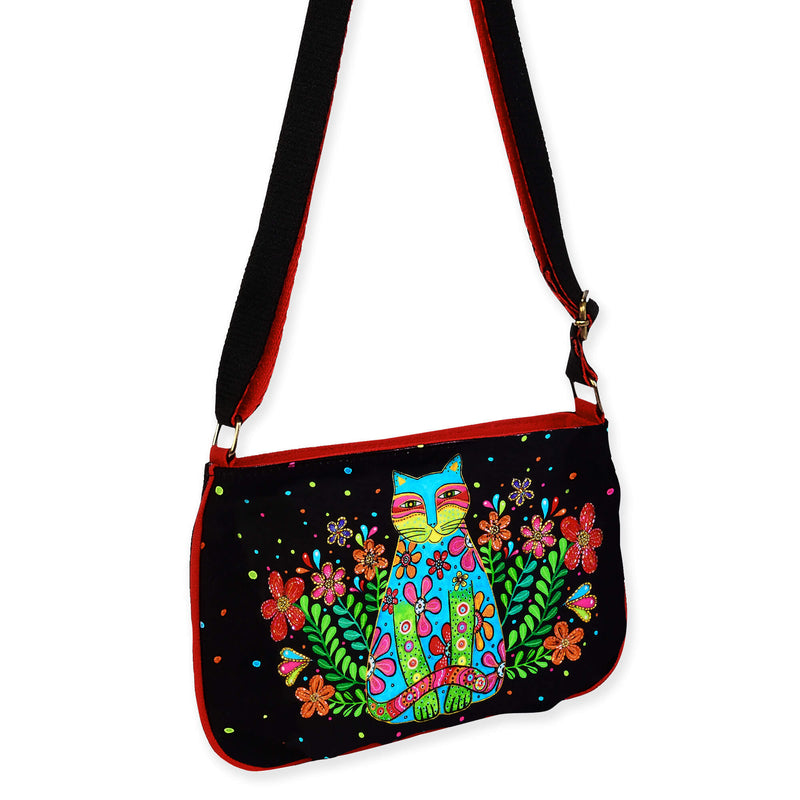 Kaleidoscope Kat Small Crossbody - Laurel Burch Studios