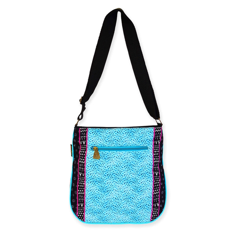 Kitty Noir In Blossoms Large Crossbody - Laurel Burch Studios