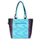 Kitty Noir In Blossoms Large Tote - Laurel Burch Studios