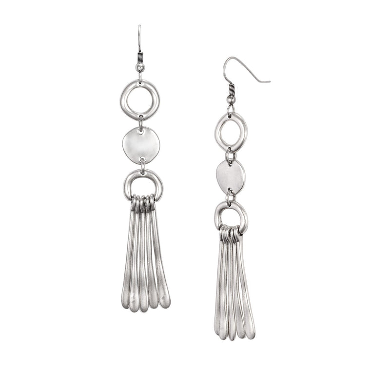 Lake Earrings - Silver - Laurel Burch Studios