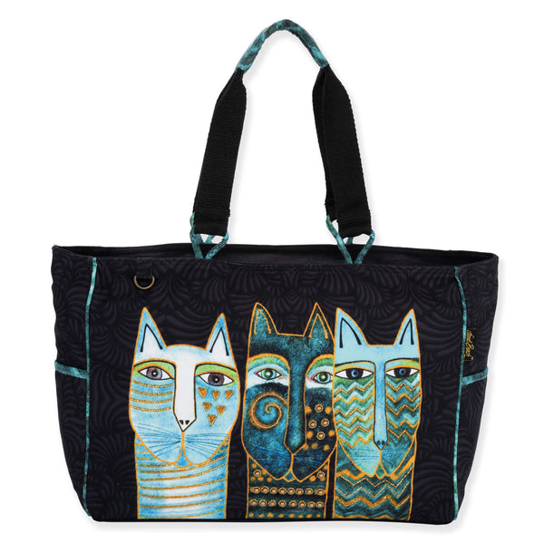 Feline Star Gazers Shoulder Tote