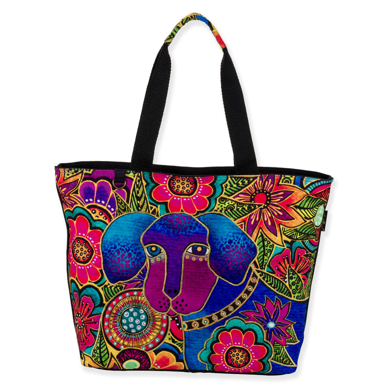 Astra Bleu Pup Shoulder Tote