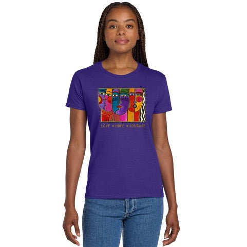 "Love. Hope. Courage." Women's Fit T-Shirt - Laurel Burch Studios