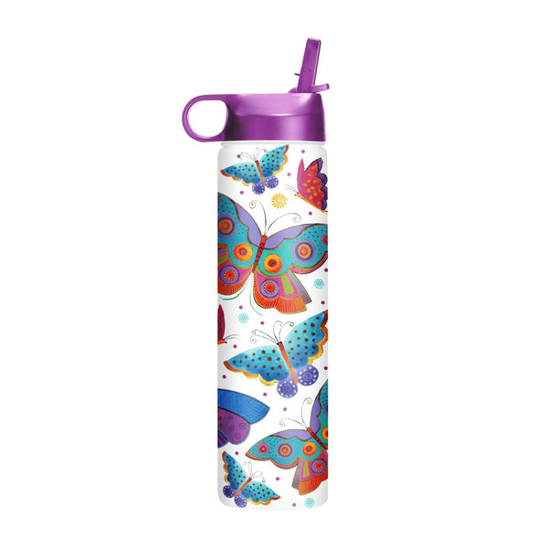 Mariposas Insulated Water Bottle - 24 oz. - Laurel Burch Studios