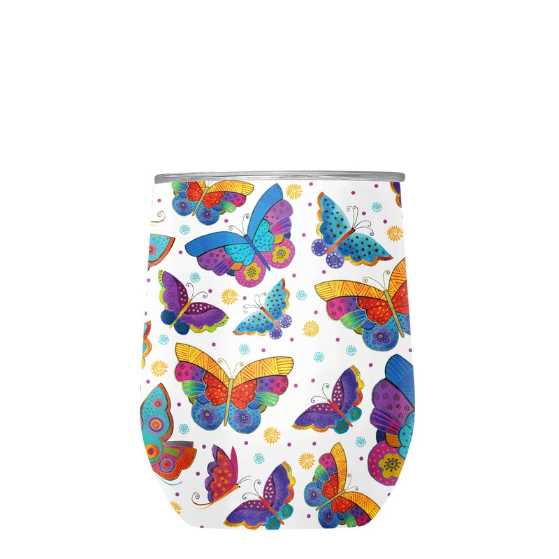 Mariposas Insulated Wine Tumbler - 12 oz. - Laurel Burch Studios