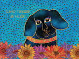 Mattisse in Sunflowers Encouragement Card - Single - Laurel Burch Studios