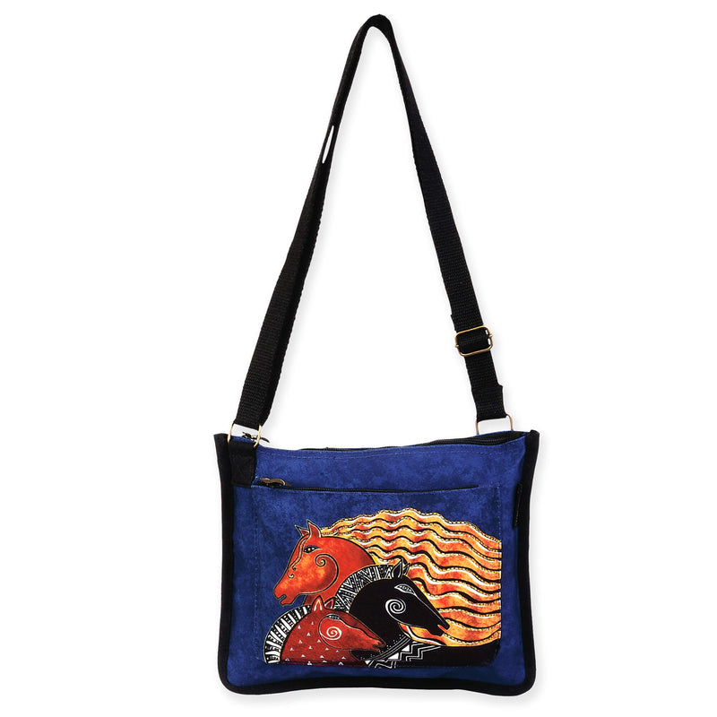 Midnight Mares Medium Crossbody - Laurel Burch Studios