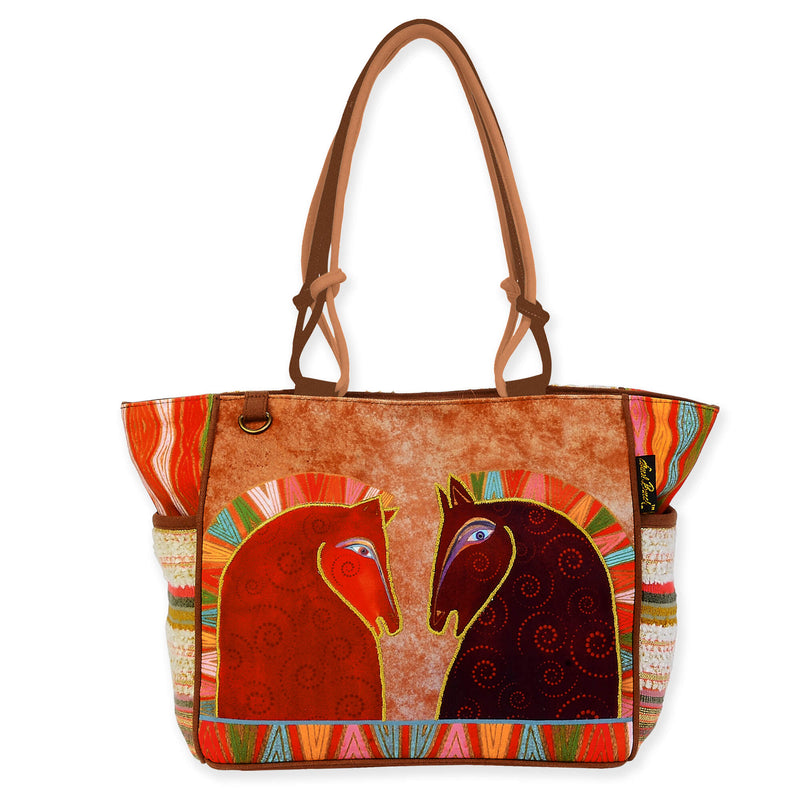 Rushia & Rusty Medium Tote - Laurel Burch Studios