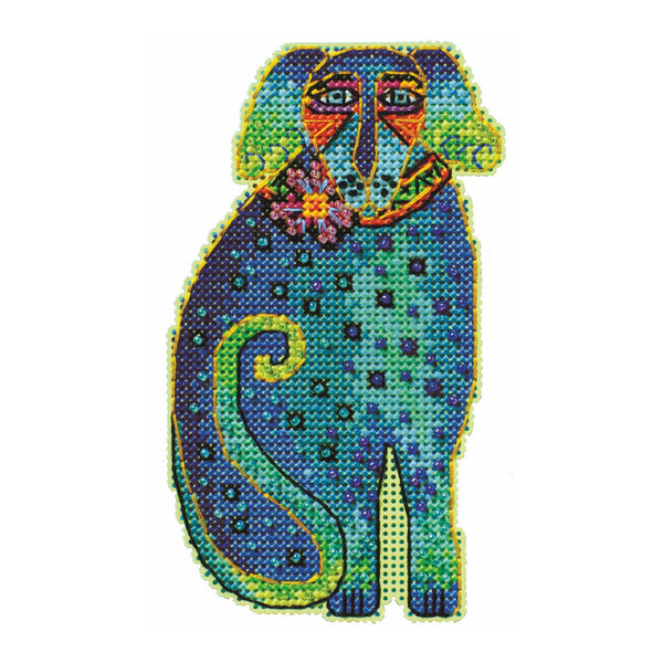 Sadie Blue Cross Stitch Kit - Laurel Burch Studios