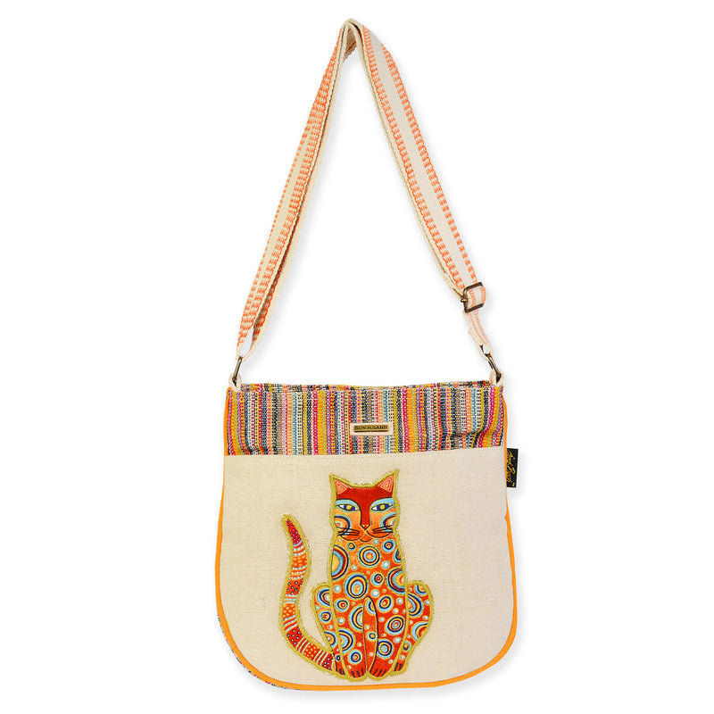 Tabby Cat Medium Crossbody - Laurel Burch Studios