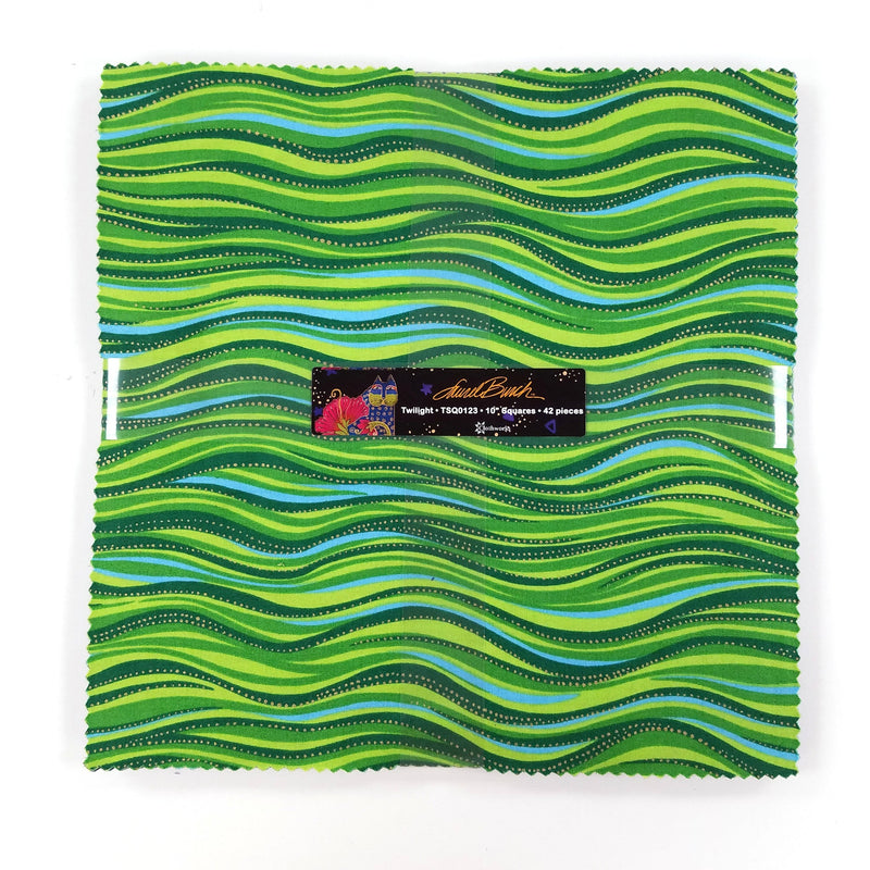 Twilight 10" Quilting Fabric Squares - Laurel Burch Studios