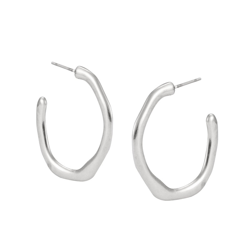 Yelapa Hoop Earrings - Silver - Laurel Burch Studios