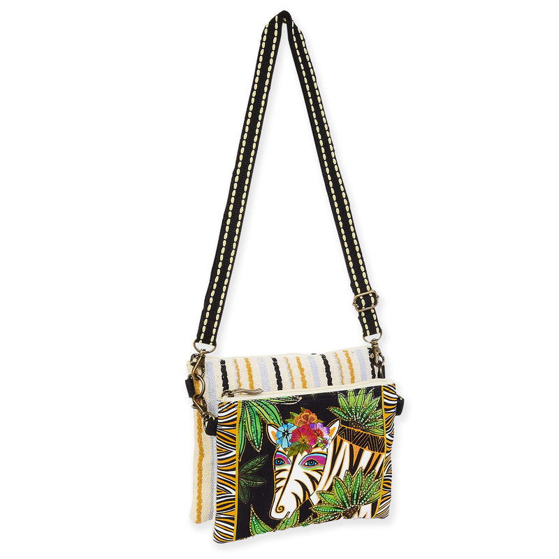 Zahara Zebra 2 - Piece Crossbody - Laurel Burch Studios