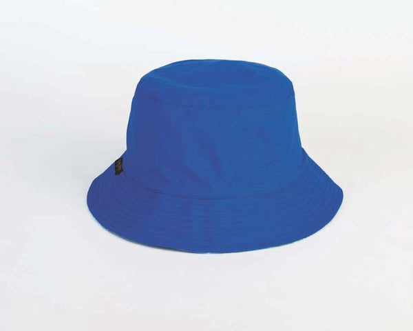 Batik Hearts Reversible Bucket Hat - Blue/Green - Laurel Burch Studios