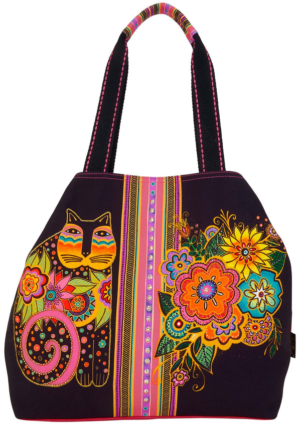 Blossoming Feline Large Tote - Laurel Burch Studios