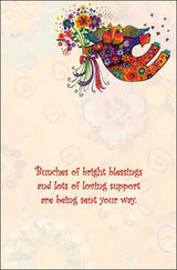 Bright Blessings Friendship Card - Single - Laurel Burch Studios